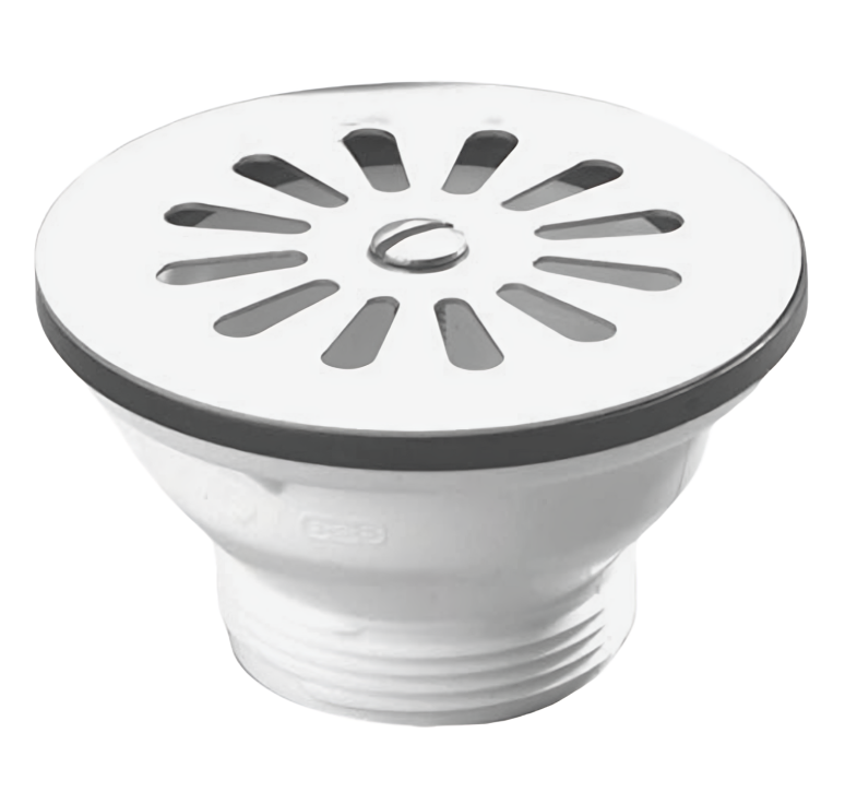 Sink drain for stoneware PVC with grid - 0204005