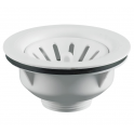  Valentin manual basket strainer without overflow (H55) white