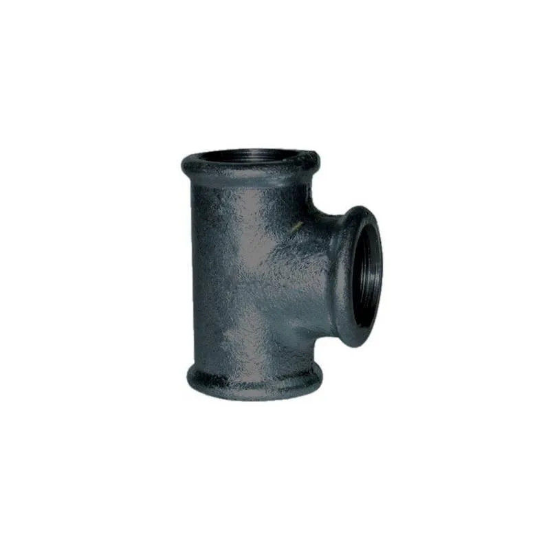 Zwart gelijk T-stuk 26x34 vrouwelijk