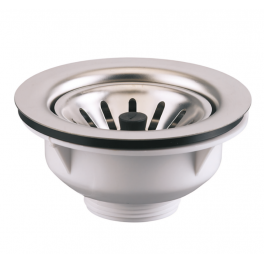 Manual basket strainer without overflow chrome D.90 - Valentin - Référence fabricant : 39000000000