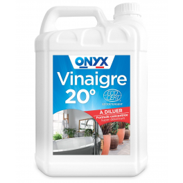 Concentrated household vinegar 20 degrees, 5 liters - Onyx Bricolage - Référence fabricant : E44050553