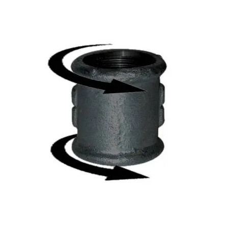 Manchon 20x27, droite droite noir