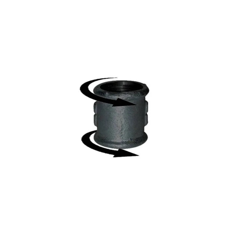 Manchon 33x42, droite droite noir Manchon 33x42, droite droite noir