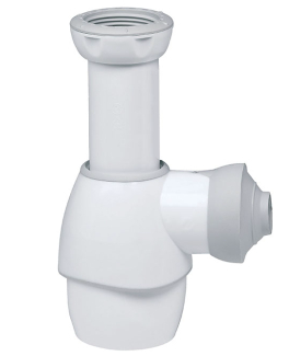 Universal siphon for washbasin, bidet and sink.