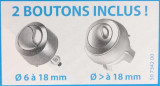 Universal dual-volume flush mechanism with special renovation cable, standard knobs and small holes