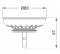 Cesta de acero inoxidable desmontable de 83 mm de diámetro - Lira - Référence fabricant : LIRPA8844501