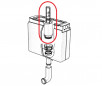 Inbouwspoelmechanisme voor één volume WC