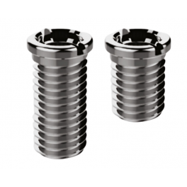 2 stainless steel M12 screws D.14 x L.27,5 mm and D.14 x L.17,5 mm for automatic sink drain with Valentin basket diameter 90 - Valentin - Référence fabricant : 063700.000.01