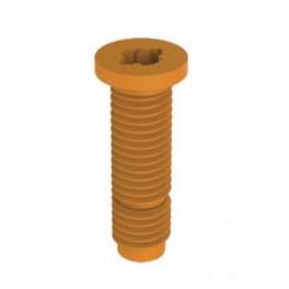 M12 Terre de France PVC screw for central fixing of Valentin sink drain, set of 2 - Valentin - Référence fabricant : 026100.151.00