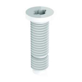 M12 white PVC screw for Valentin sink drain central fixing, set of 2 - Valentin - Référence fabricant : 026100.142.00
