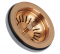 Bonde évier Bronze satiné, gain de place avec trop plein, diamètre 90 mm - Lira - Référence fabricant : LIRBO1745580