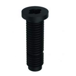 M12 black PVC screw for Valentin sink drain central mounting, set of 2 - Valentin - Référence fabricant : 026100.005.00