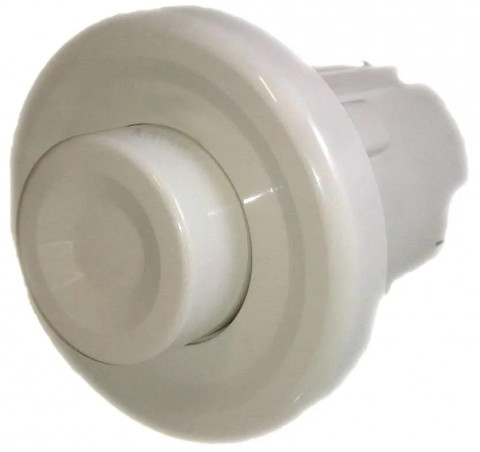 Complete white recessed pneumatic button VALSIR