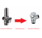 Reversing valve for shower column, chromed brass - Valentin - Référence fabricant : VALIN86130000000