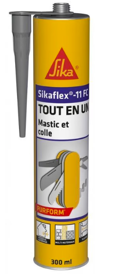 Sikaflex 11FC+ gris, cartouche de 380g.