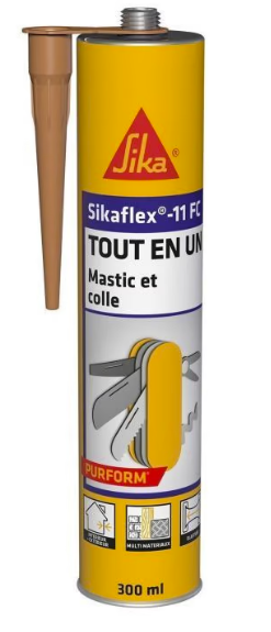 Sikaflex 11FC+ beige, 380g cartridge.