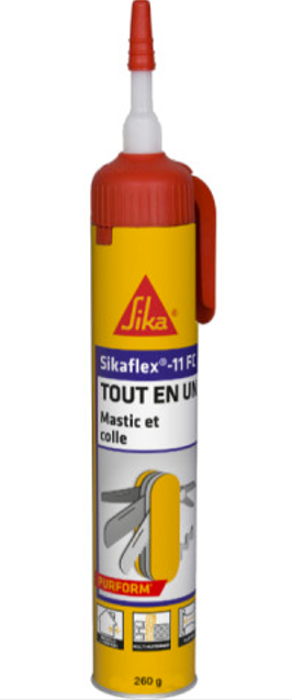 Sikaflex 11FC+ white, 380g cartridge.