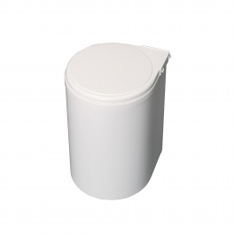 Kunststoff-Recycling-Abfallbehälter für die Küche zur Befestigung an Möbeltüren, 13 Liter, weiß - Emuca - Référence fabricant : 8035815