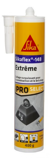 Sikaflex 148 extreme white, 380g cartridge. 