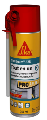 Sikaboom 128 espuma expansiva todo en uno, cartucho de 250 ml.