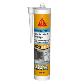 Sikaseal 180 transparent bathroom and tiles, 300ml cartridge - Sika - Référence fabricant : 68240052