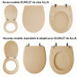 Toiletzitting ALLIA Scarlet, Bahama's beige