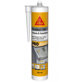 Sikaseal 189 roof and gutter grey, 300ml cartridge. - Sika - Référence fabricant : 68240068