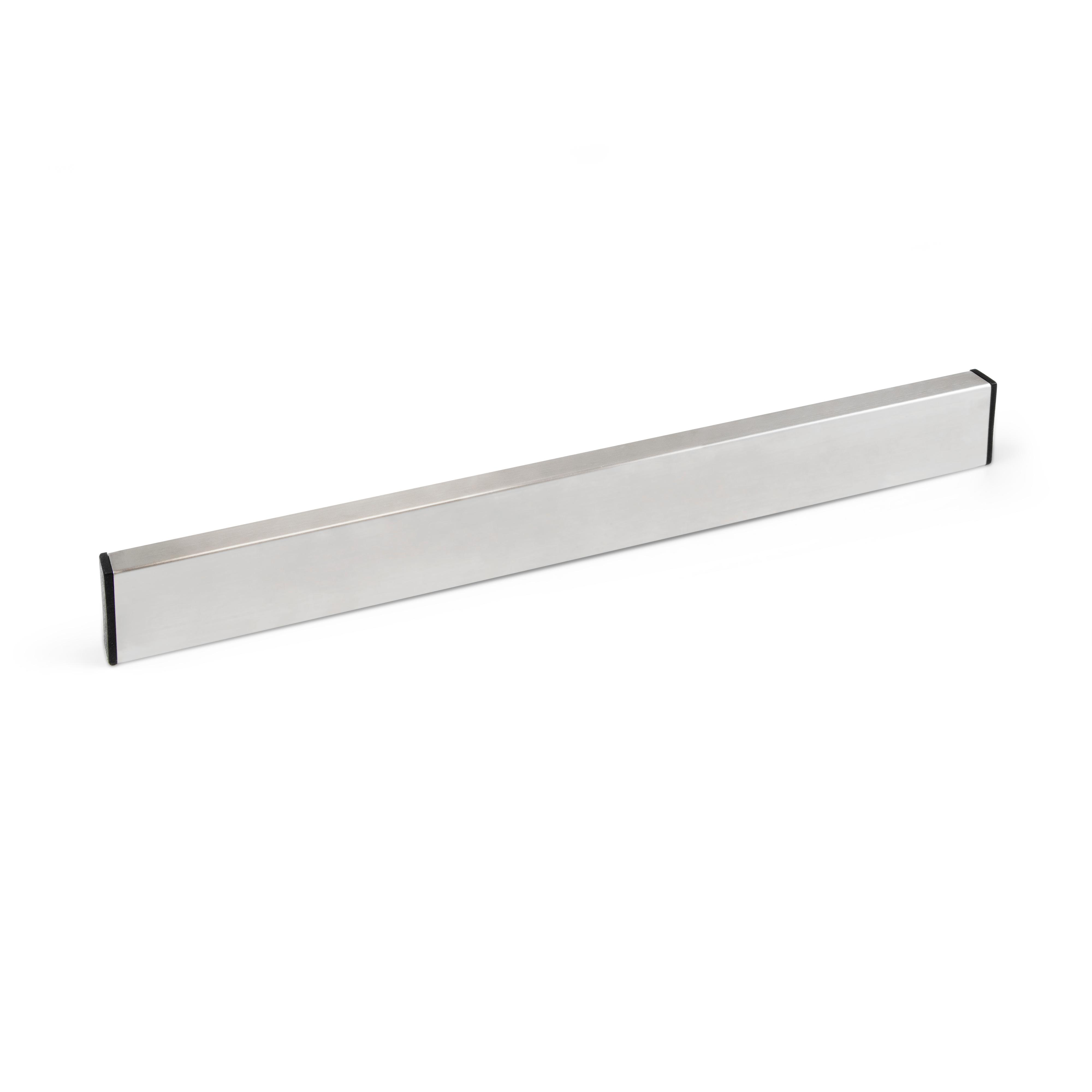 Wall-mounted magnetic bar for kitchen knives 400 mm, stainless steel