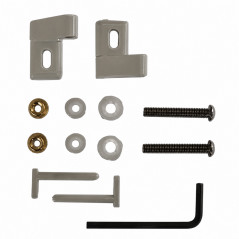 Kit charnière abattant MARLY 1 blanc SELLES 16036300