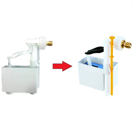 Vlotterklep voor WC-reservoir JOKER en inbouw EUROFUTURA