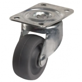 MINIROL castor D. 32 mm with swivel plate, height 42 mm. - CIME - Référence fabricant : 59270