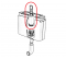 Mécanisme de chasse réservoir WC encastré, simple volume - Schwab - Référence fabricant : SCHCL7107074