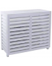 Cache climatisation extérieur composite blanc, 1260X540X1750