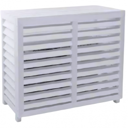 Cache climatisation extérieur composite blanc, 950x420x720 mm. - CBM - Référence fabricant : CLI03202
