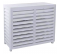 White composite air-conditioning cover, external dimensions 950x420x720mm. - CBM - Référence fabricant : CBMCACLI03202