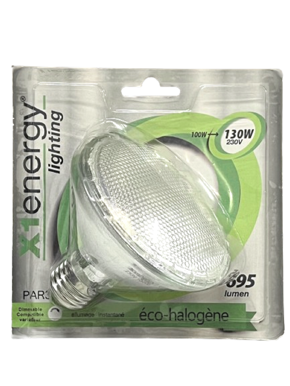 E27 halogen bulb, 695 lumens, 100W, 2700K warm white