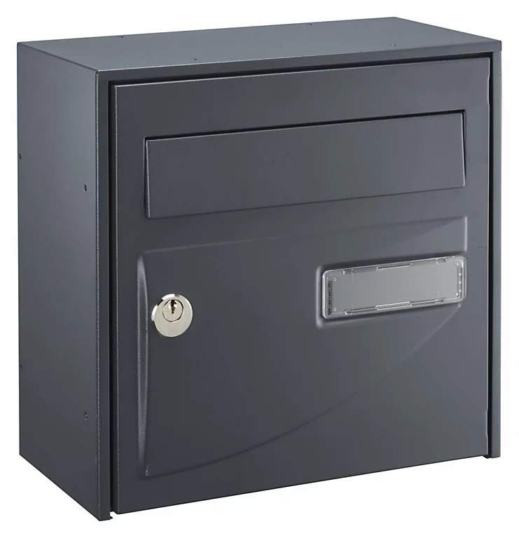 Probat compact mailbox, grey. 