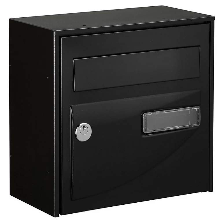 Probat compact mailbox, black.