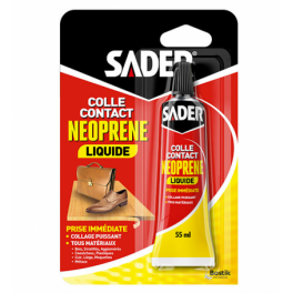 Liquid neoprene contact adhesive, 55ml tube. - Sader - Référence fabricant : 127290