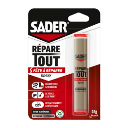Repairs all two-component repair paste, 57g tube. - Sader - Référence fabricant : 752691