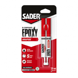 Fast epoxy glue, 25ml syringe. - Sader - Référence fabricant : 436618