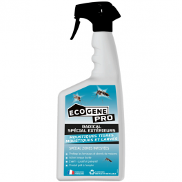 Repellente per zanzare tigre e larve, soluzione per esterni, efficace nelle aree infestate - ECOGENE - Référence fabricant : 253518