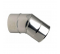 BR 45° pleated elbows, stainless steel, D.200 - TEN tolerie - Référence fabricant : TENIC45200