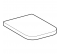 Abattant WC Geberit RENOVA PLAN forme rectangulaire, fixation par le dessus, blanc brillant - Geberit - Référence fabricant : ALLAB5721200000