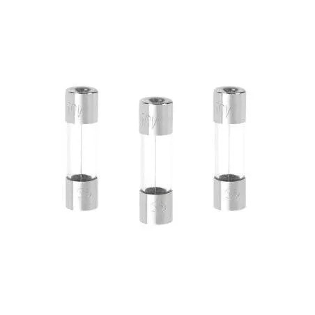 FUSIBILE IN VETRO FUS. RAP. DIAMETRO 5MM-LUNGHEZZA 20MM-2A-250V-3 PEZZI
