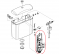 Mecanismo de descarga de cisterna visible Selles, Wisa 800 - WISA - Référence fabricant : FLUME8050801502