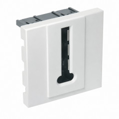 Prise téléphone pour appareil encastré Casual Blanc Brillant