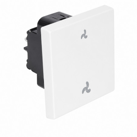 Control VMC para dispositivo empotrado Casual Brillante Blanco