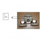 Doble rueda ROU12 A para vidrio de 6 mm L.58 mm Doble rueda ROU12 A para vidrio de 6 mm L.58 mm