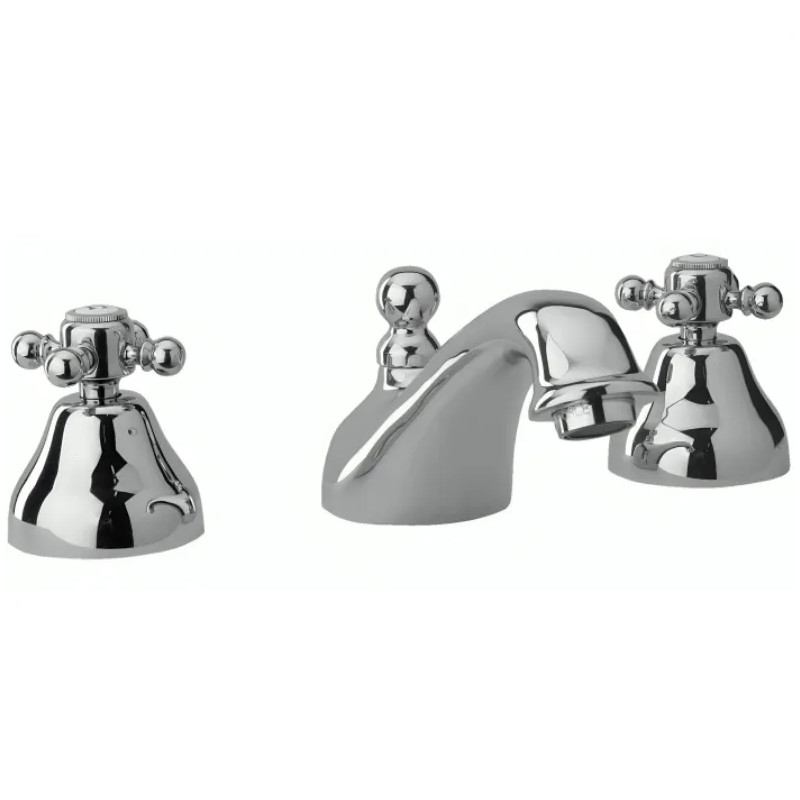 TIFFANY Retro 3-gats wastafelmengkraan chroom